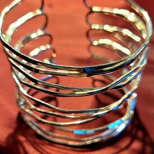 Criss cross cuff bracelet